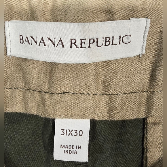 Banana Republic Slim Olive Green Chino Pants Size 31x30 - Picture 7 of 10